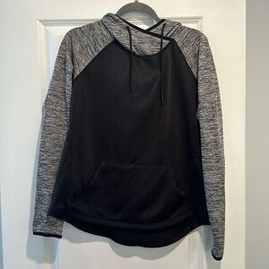 Athletic Works hooded sweatshirt, size M, 100% polyester, fleecy lining